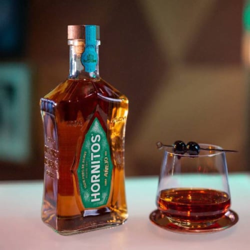Hornitos Añejo Tequila Perspective: back