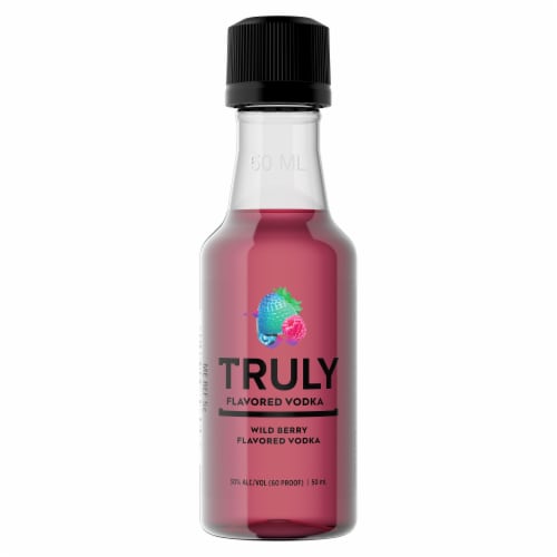 Truly Wild Berry Flavored Vodka 50 ml Perspective: back