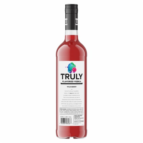 Truly Wild Berry Flavored Vodka Perspective: back