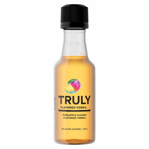Truly Pineapple Mango Flavored Vodka 50 ml Perspective: back
