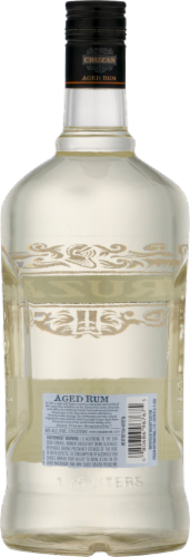 Cruzan Aged Light White Rum Perspective: back