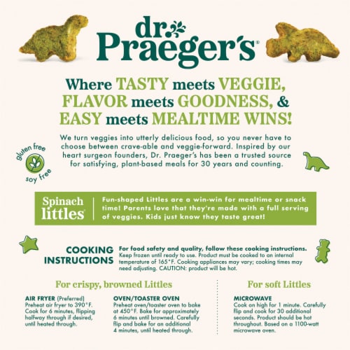 Dr. Praeger's® Frozen Spinach Littles Perspective: back