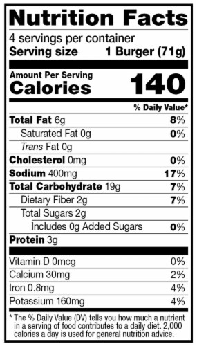 Dr. Praeger's® Farmstand Cauliflower Crunch Burger