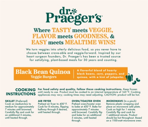 Black Bean Quinoa Veggie Burger Perspective: back