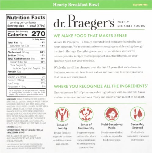 Dr. Praeger's® Hearty Breakfast Bowl Perspective: back
