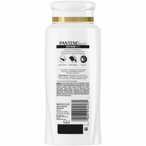 Pantene Pro-V Sheer Volume DreamCare 2 in 1 Shampoo & Conditioner Perspective: back