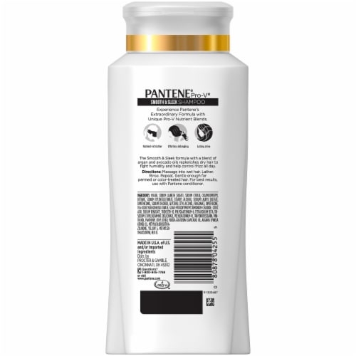 Pantene Pro-V Smooth & Sleek Shampoo Perspective: back
