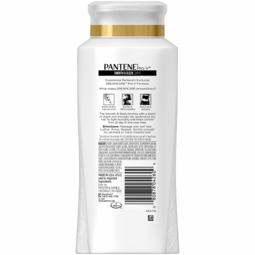 Pantene Pro-V Smooth & Sleek 2In1 Shampoo & Conditioner Perspective: back