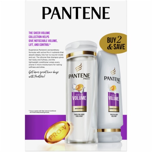 Pantene Pro-V Sheer Volume Shampoo and Conditioner Pack Perspective: back