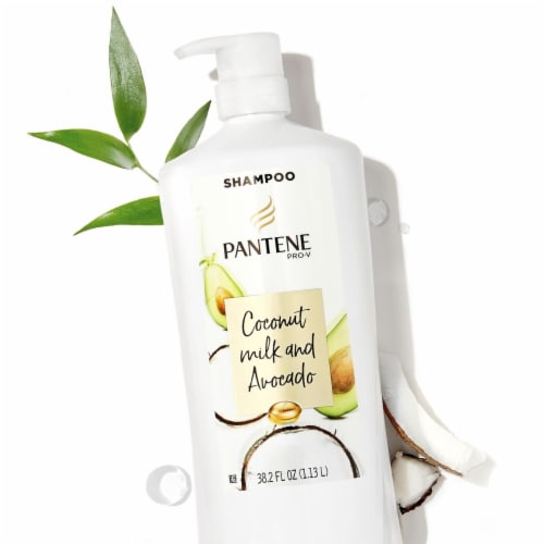 Pantene Pro-V Coconut Milk/Avocado Moisturizing Shampoo for Dry Hair (38.2 oz.) Perspective: back
