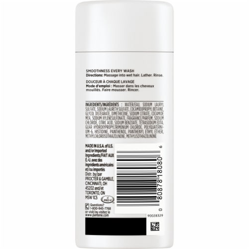 Pantene Pro-V Smooth & Sleek Shampoo Perspective: back