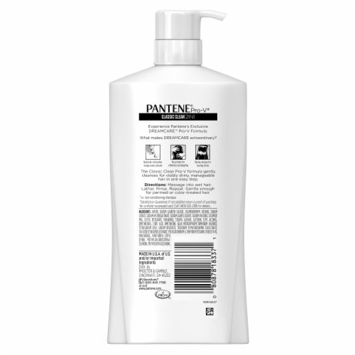 Pantene Pro-V Classic Clean 2-In-1 Shampoo & Conditioner Perspective: back