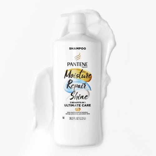 Pantene Pro-V Repair + Shine Shampoo for Damaged Hair/Split Ends (38.2 fl. oz .) Perspective: back