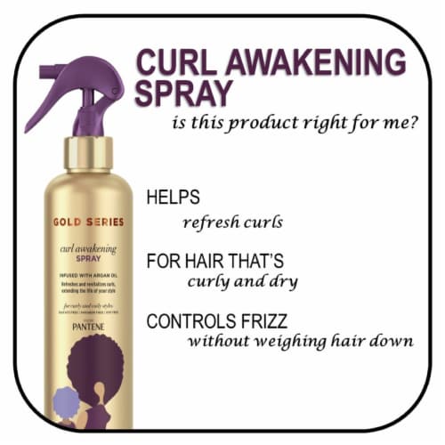 Gold Series Argan Oil Curl Awakening Spray Perspective: back
