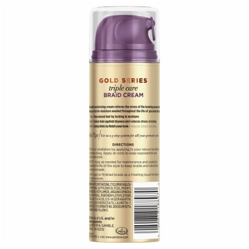 Pantene Gold Series Triple Care Braid Cream with Argan Oil Perspective: back