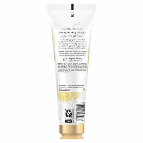 Pantene Nutrient Blends Fortifying Damage Repair Conditioner Sulfate Free Perspective: back