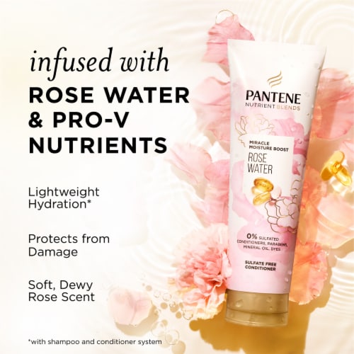 Pantene Rosewater Sulfate Free Shampoo and Conditioner Set Perspective: back