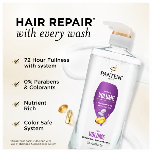 Pantene Pro-V Volume & Body Shampoo Perspective: back