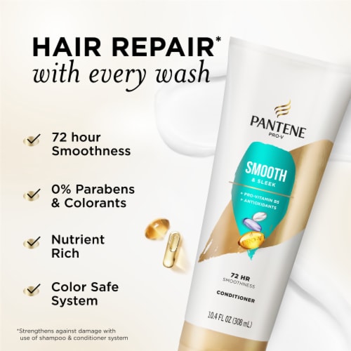 Pantene Smooth and Sleek Conditioner Perspective: back