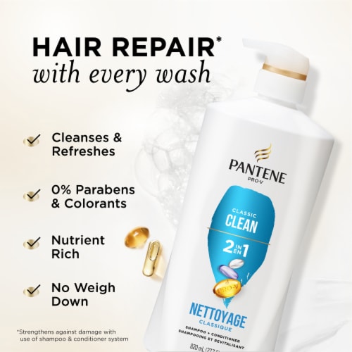 PANTENE PRO-V Classic Clean 2in1 Shampoo + Conditioner Perspective: back