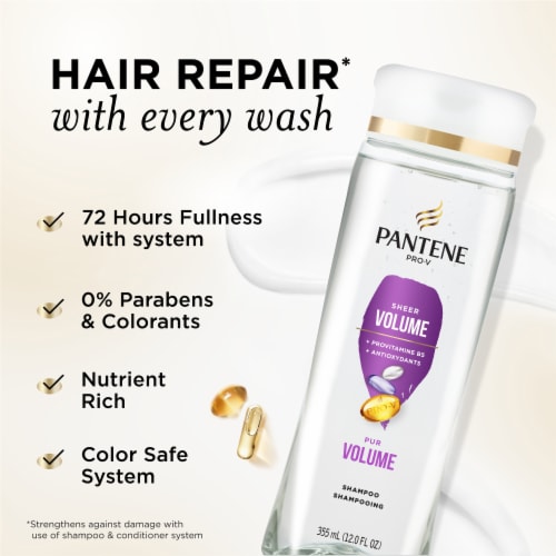 Pantene PRO-V Volume & Body Shampoo, 12.0 fl oz - Kroger