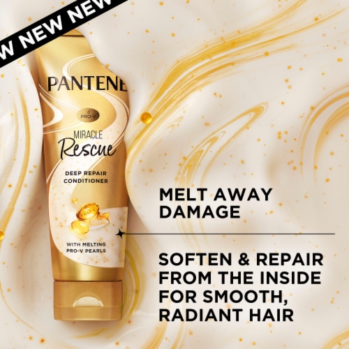 Pantene Miracle Rescue Deep Repair Conditioner with Melting Pro-V Pearls Perspective: back