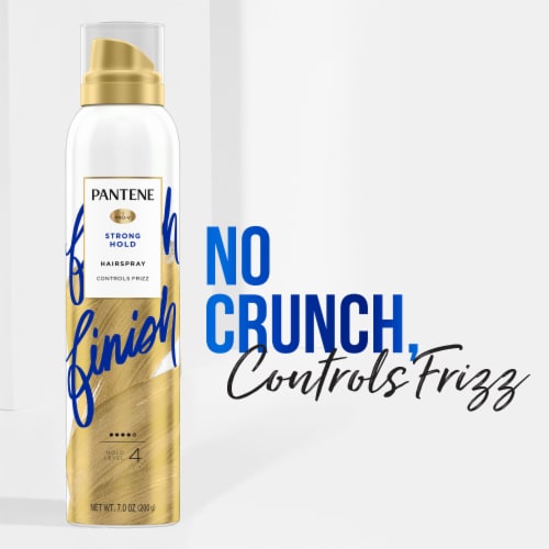 Pantene Strong Hold Aerosol Hairspray, Level 4 Alcohol Free Perspective: back