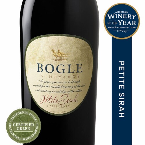 Bogle Vineyards Petite Sirah California Red Wine Perspective: back