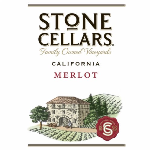 Stone Cellars Merlot California Red Wine Perspective: back
