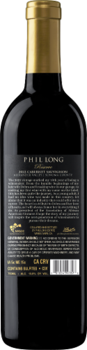 Phil Long Alexander Valley Cabernet Sauvignon Reserve Red Wine Perspective: back