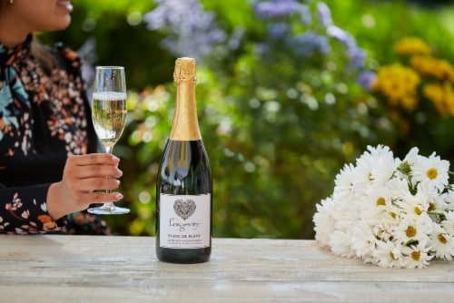 Longevity Blanc de Blanc Champagne Perspective: back