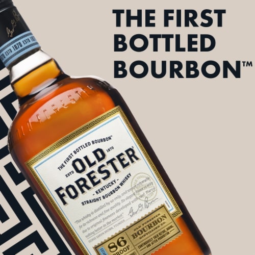 Old Forester 86 Proof Kentucky Straight Bourbon Whisky Perspective: back
