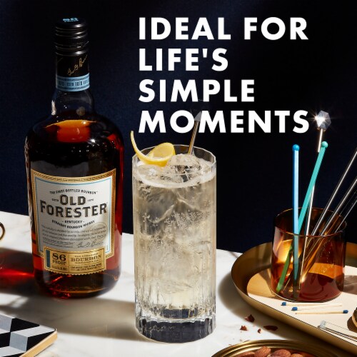 Old Forester 86 Proof Kentucky Straight Bourbon Whisky Perspective: back