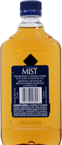 Canadian Mist Blended Canadian Whisky Perspective: back