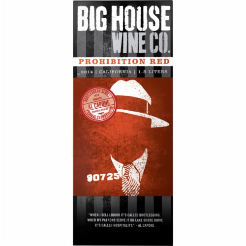 Big House Prohibition Al Capone Bootleggers Series Red Blend California Wine Perspective: back