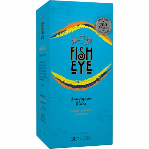 Fish Eye Sauvignon Blanc Australia White Wine Box Perspective: back