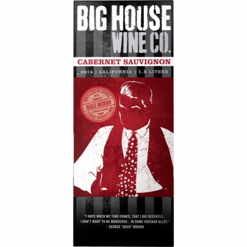 Big House Bugs Moran Bootleggers Series Cabernet Sauvignon California Red Wine Perspective: back