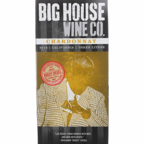 Big House Bugsy Siegel Bootleggers Series Chardonnay California White Wine Perspective: back