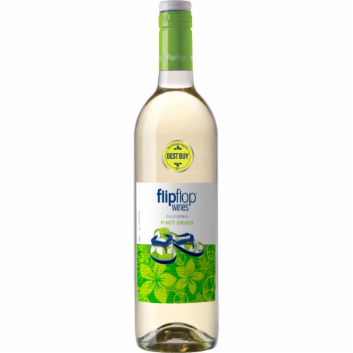 Flipflop Pinot Grigio California White Wine Perspective: back