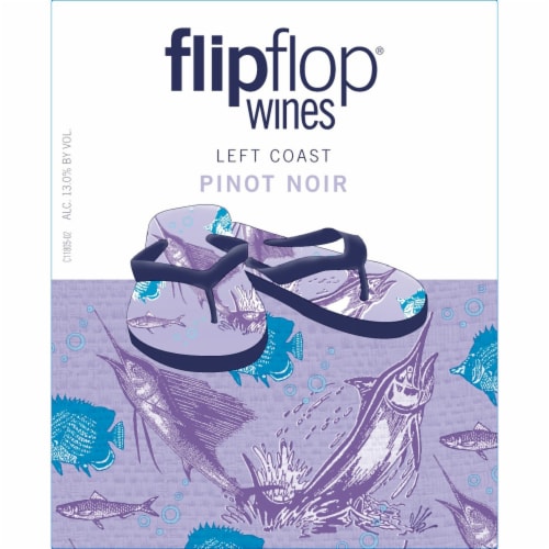 Flipflop Pinot Noir California Red Wine Perspective: back