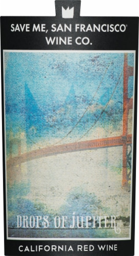 Save Me San Francisco Wine Co. Drops of Jupiter California Red Wine Perspective: back