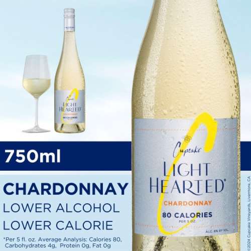 Cupcake Lighthearted Chardonnay California White Wine Perspective: back