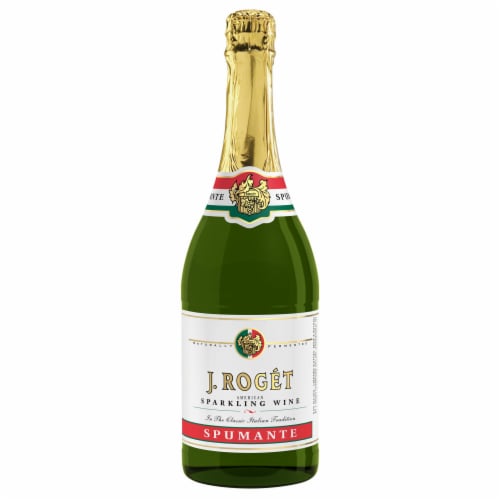 J. Roget Spumante White Sparkling Wine Perspective: back