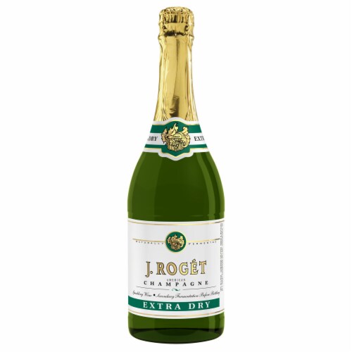 J. Roget American Champagne Extra Dry White Sparkling Wine Perspective: back