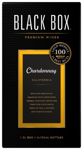 Black Box Chardonnay White Wine Perspective: back