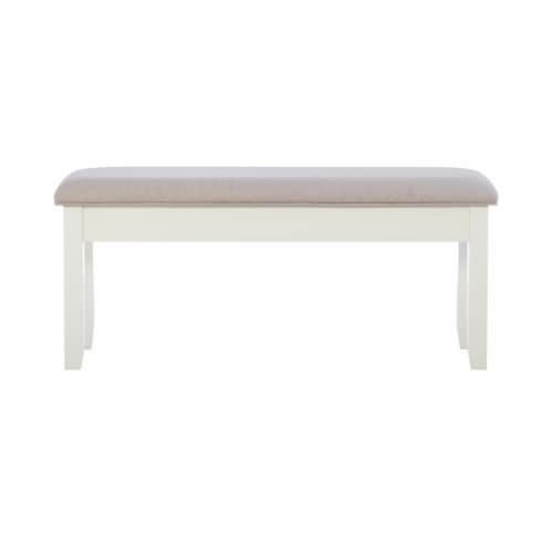 Powell Linon Jane Wood Five Piece Dining Set In Smokey White And Gray