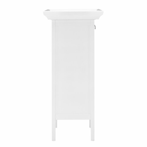 Tavor Wine Cabinet White Perspective: back