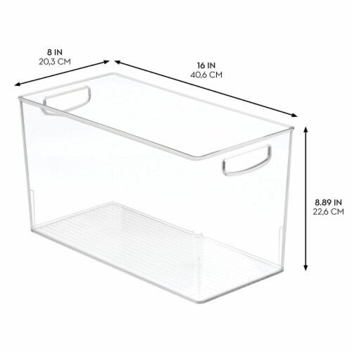 IDesign Pantry Bin Clear Perspective: back