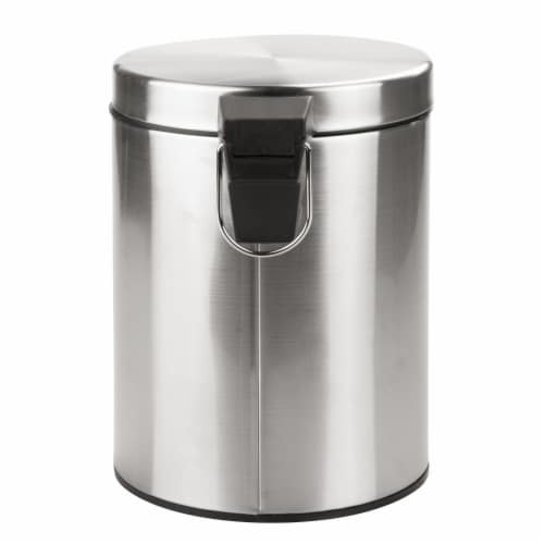 InterDesign Step Can with Bucket Insert - Brushed Nickel Perspective: back