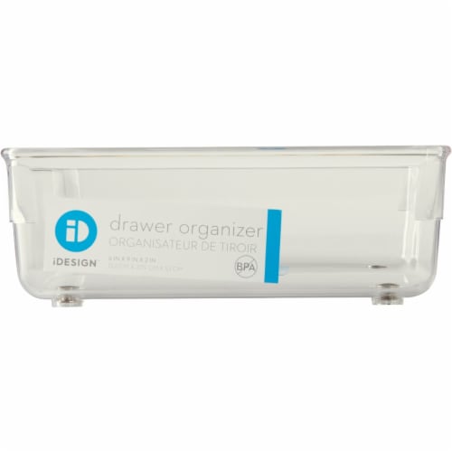 iDesign Linus Clear Drawer Organizer Perspective: back